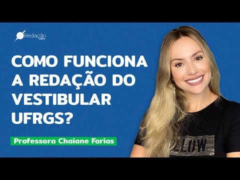 Thumbnail da aula: Como funciona a redação do vestibular UFRGS?  | DICAS DE REDAÇÃO