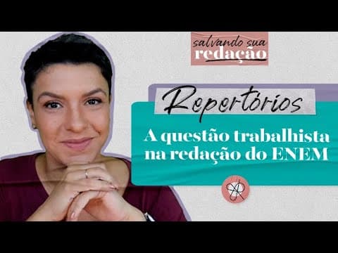 Thumbnail da aula: Como falar de trabalho na redação do ENEM 2023  | Jana Rabelo