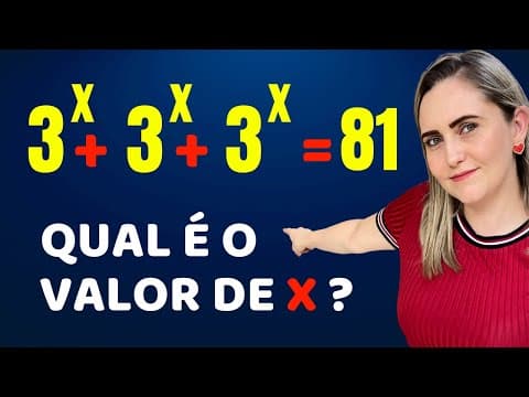 Thumbnail da aula: COMO DESCOBRIR O VALOR DE X ?? Matemática básica todo dia.📚🚀