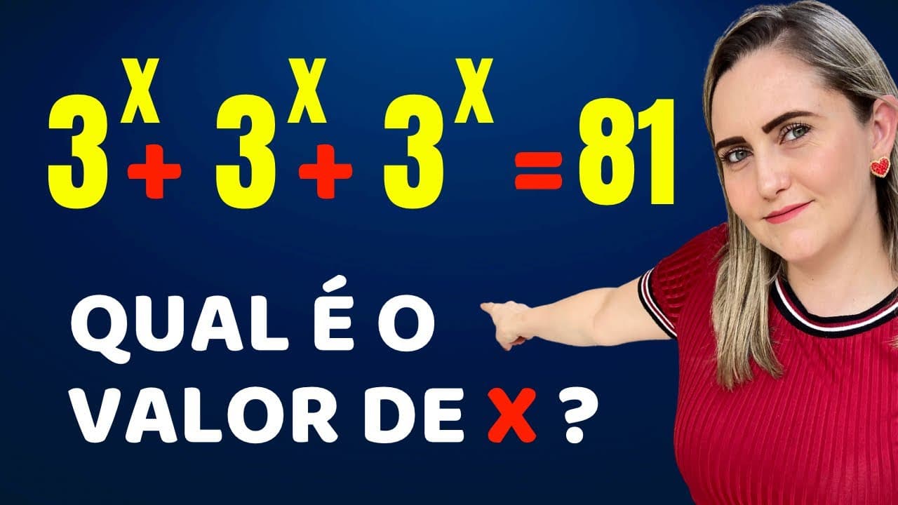 Thumbnail: COMO DESCOBRIR O VALOR DE X ?? Matemática básica todo dia.📚🚀