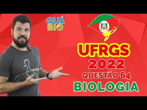Thumbnail da aula: UFRGS 2022 - Questão 64 - O processo de transmissão do impulso nervoso envolve a atuação de diferent
