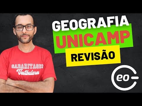 Thumbnail da aula: REVISÃO UNICAMP 2025 | GEOGRAFIA | GABARITAGEO