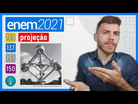 Thumbnail da aula: 🛑137 Enem 2021 - PROJEÇÃO - O Atomium, representado na imagem, é um dos principais pontos