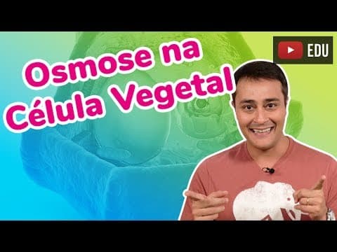 Thumbnail da aula: OSMOSE NA CÉLULA VEGETAL - Transporte Passivo - Prof. Paulo Jubilut