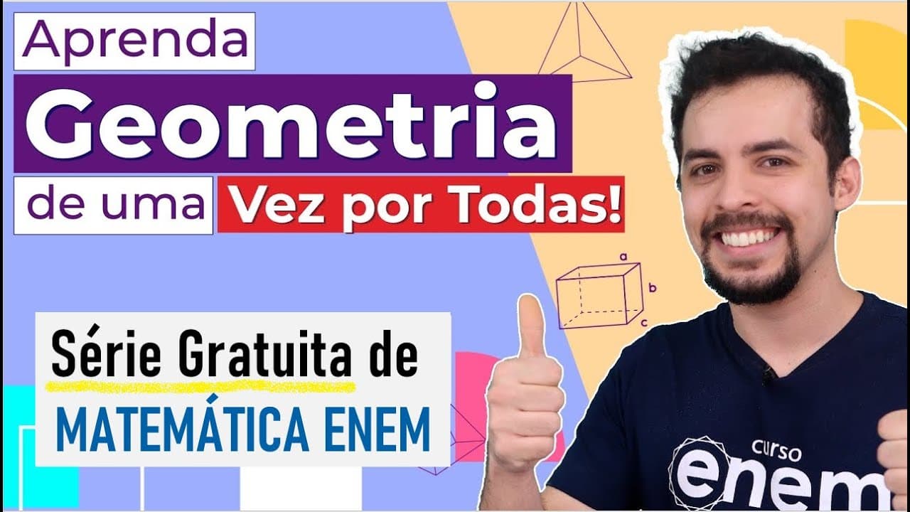 Thumbnail: GEOMETRIA BÁSICA: Pontos, Segmentos e Ângulos | Geometria Básica | Lucas Borguezan