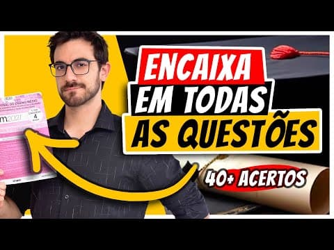 Thumbnail da aula: COMO RESOLVER HUMANAS ENEM SEM SABER A MATÉRIA!! (Veja antes do ENEM!!)