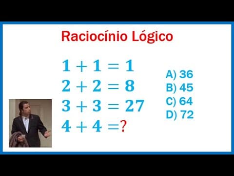 Thumbnail da aula: 🔥 RLM - Raciocínio Lógico!!! Tente resolver se for capaz!!!