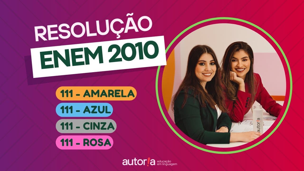 Thumbnail: Enem 2010 - Autoria Linguagem - Questão 111 | Linguagens, prova amarela
