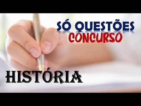 Thumbnail da aula: # HISTÓRIA #  AUXILIAR DE PROMOTORIA- 2019 - questões objetivas