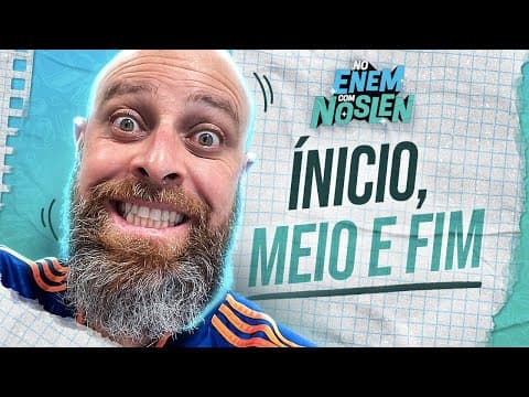 Thumbnail da aula: Como elaborar CADA PARTE da sua redação do ENEM #NoENEMComNoslen | Professor Noslen