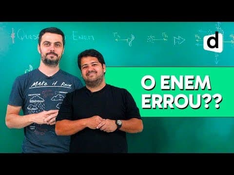 Thumbnail da aula: O ENEM 2018 ERROU O GABARITO? 😱 | PLANTÃO DESCOMPLICA