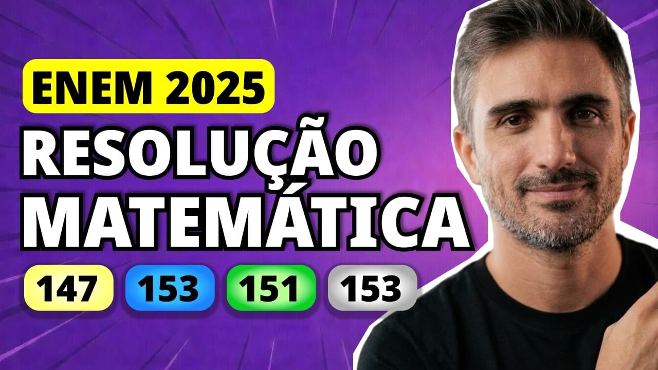 Thumbnail: ENEM 2025 Matemática – Questão 147 | Em um jogo digital, há três personagens: um herói e dois vilões