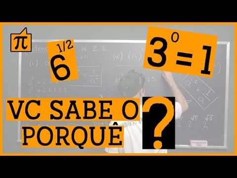 Thumbnail da aula: Por que elevar a ZERO dá 1?! Potenciação!