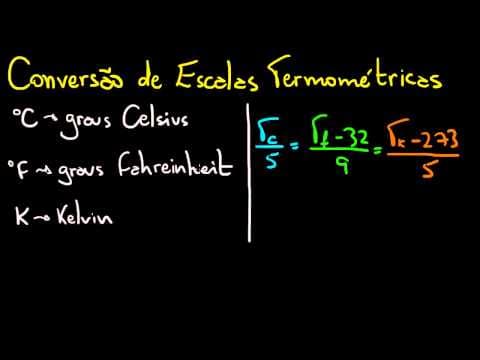 Thumbnail da aula: Conversão de Escalas de Temperatura (Celsius, Fahreinheit e Kelvin) | Matemática na Física