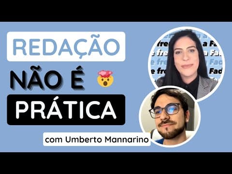 Thumbnail da aula: Dica para não estudar redação da forma errada
