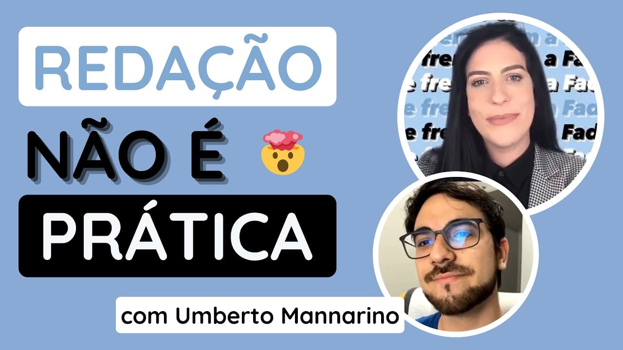 Thumbnail: Dica para não estudar redação da forma errada