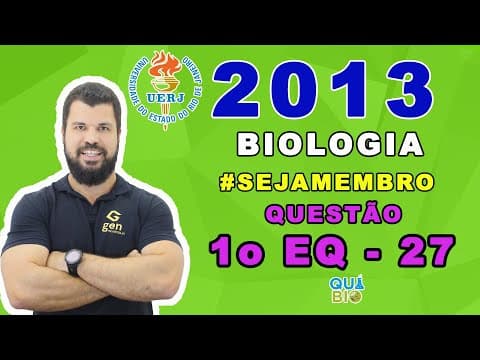 Thumbnail da aula: UERJ 2013 - 1o EQ - Questão 27 - A mutação no DNA de uma célula eucariota acarretou a substituição