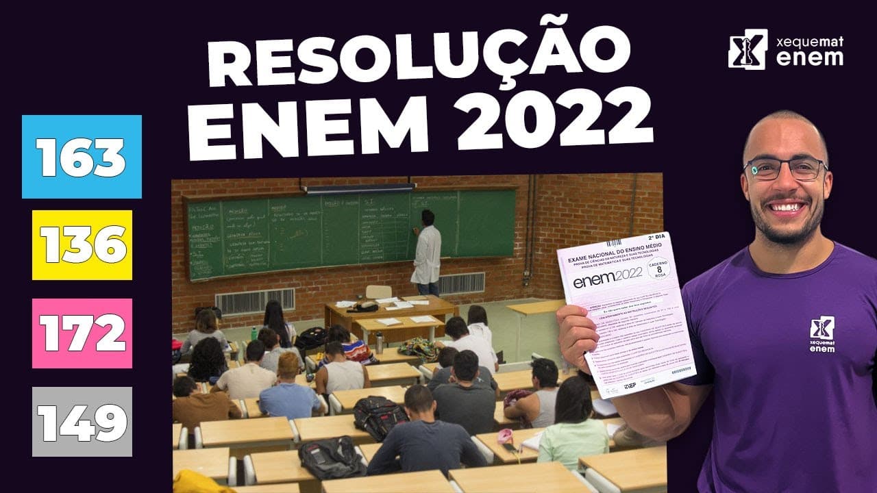 Thumbnail: 🔘Questão 163 - Caderno Azul | Estatística | MATEMÁTICA ENEM 2022