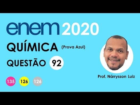 Thumbnail da aula: Enem 2020 - Questão 92 Prova Azul - A enorme quantidade de resíduos gerados pelo consumo crescente..