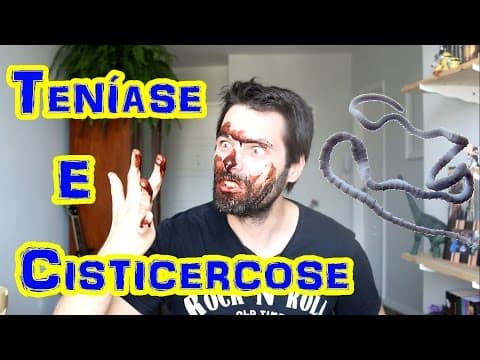 Thumbnail da aula: Teníase (Solitária) e Cisticercose - Parasitologia