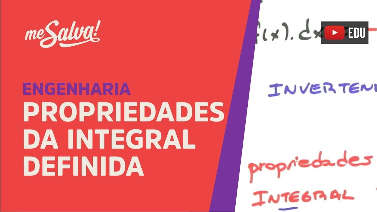 Thumbnail: Me Salva! INT13 - Propriedades da Integral Definida