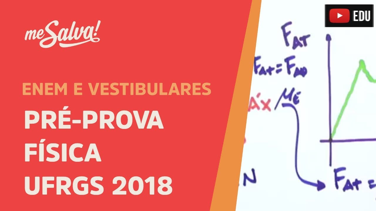 Thumbnail: Pré-Prova Prova de Física Vestibular UFRGS 2018 - Me Salva!