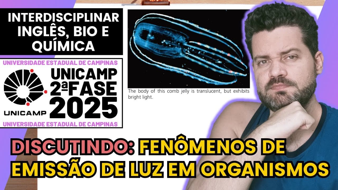 Thumbnail: ✏️ UNICAMP 2025 | In nature, glowing lights are a matter of survival: for fireflies, light attracts