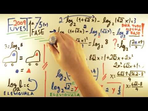 Thumbnail da aula: FUVEST 2009 - Matemática 75 - Equação Logarítmica - 1ª fase Prova V - Aulas A+ Resolve