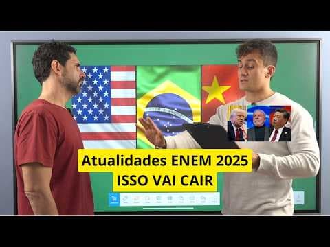 Thumbnail da aula: Brasil x EUA x China vai cair no ENEM 2026