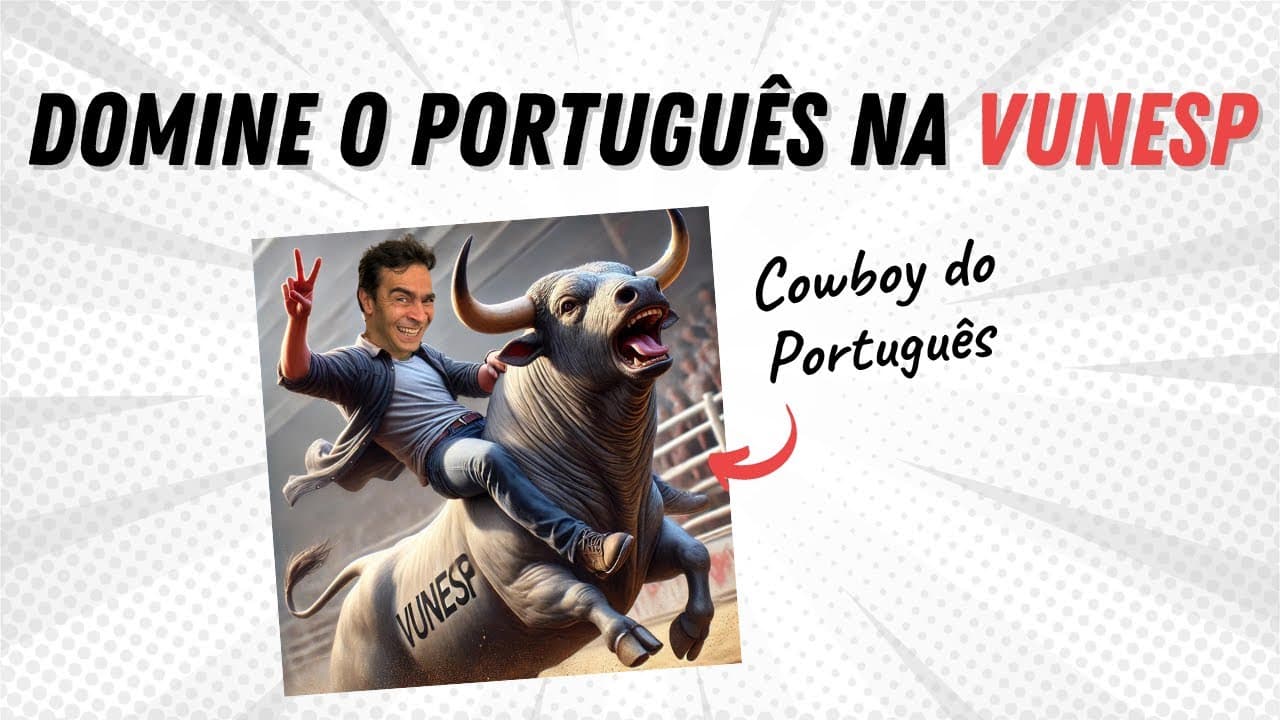 Thumbnail: Como a Vunesp cobra Português? Resolva essas 14 questões e domine a banca!