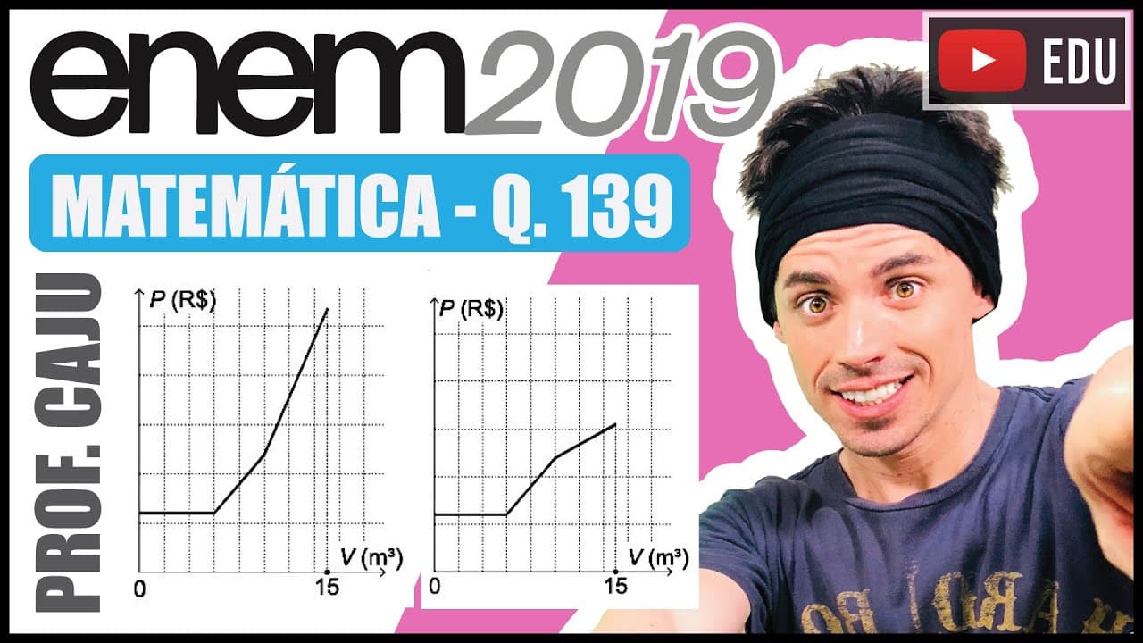 Thumbnail: [ENEM 2019] 139 📘 INTERPRETAÇÃO DE GRÁFICOS - Uma empresa presta serviço de abastecimento de água