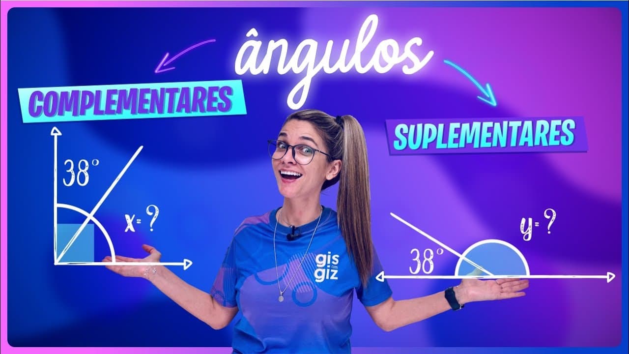 Thumbnail: ÂNGULOS COMPLEMENTARES e SUPLEMENTARES | RESUMÃO