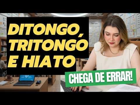 Thumbnail da aula: DITONGO, TRITONGO E HIATO - Professora Pamba