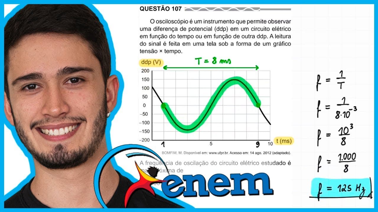 Thumbnail: ENEM 2017 PPL - O osciloscópio é um instrumento que permite observar uma diferença de potencial (ddp