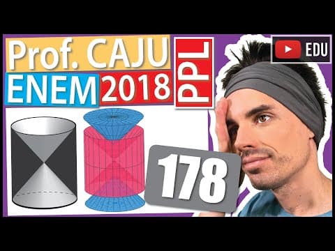 Thumbnail da aula: [ENEM 2018 PPL] 178 📓 VISÃO ESPACIAL A figura mostra uma anticlepsidra, que é um sólido