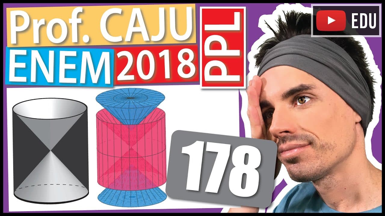 Thumbnail: [ENEM 2018 PPL] 178 📓 VISÃO ESPACIAL A figura mostra uma anticlepsidra, que é um sólido