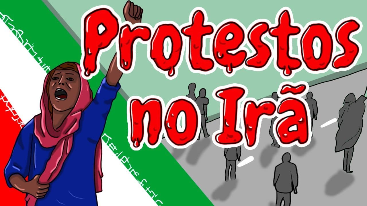 Thumbnail: O que está acontecendo no Irã? RESUMO Ilustrado fácil!