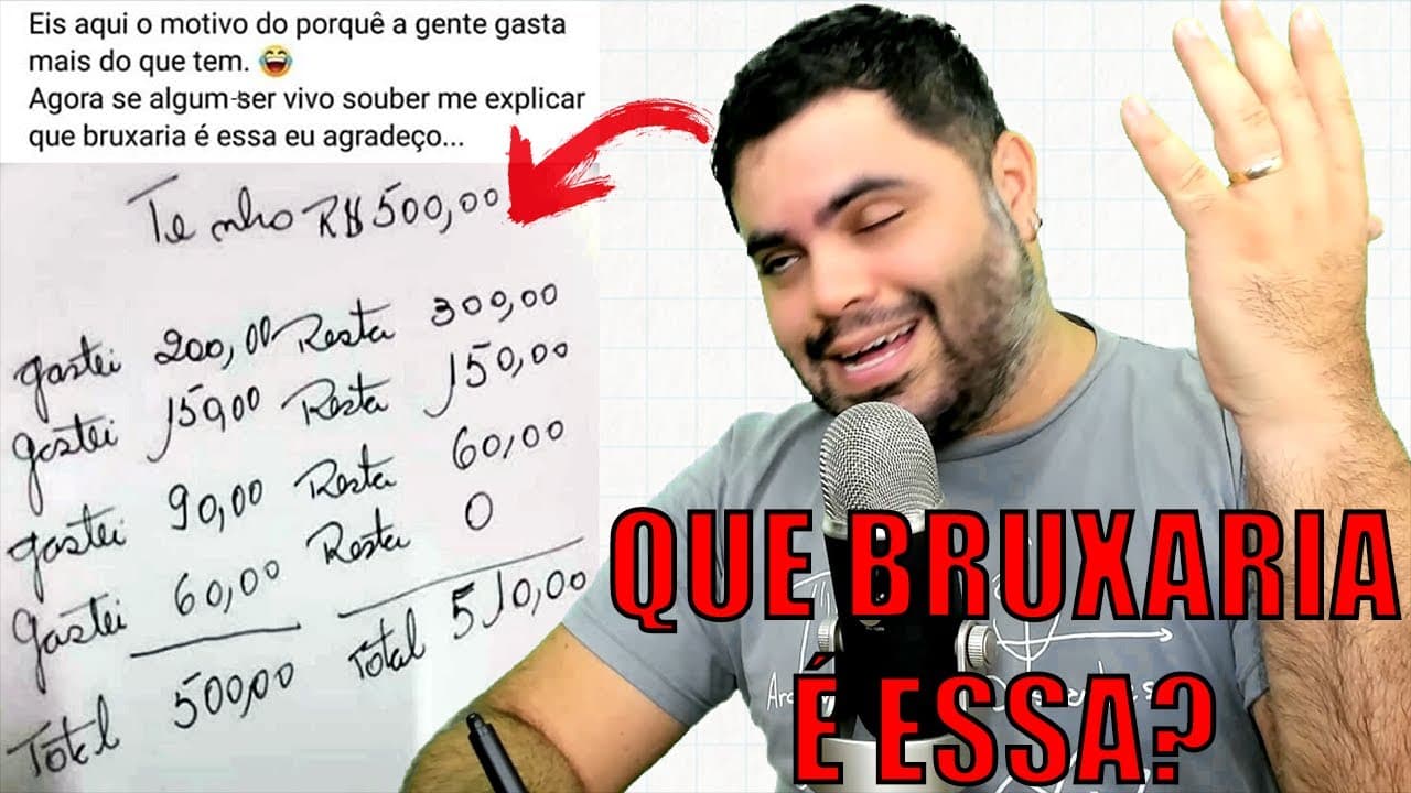 Thumbnail: 🤯 CONTABILIDADE QUE BUGOU A SUA MENTE + Explicação Incrível + Desafio! QUE BRUXARIA É ESSA?