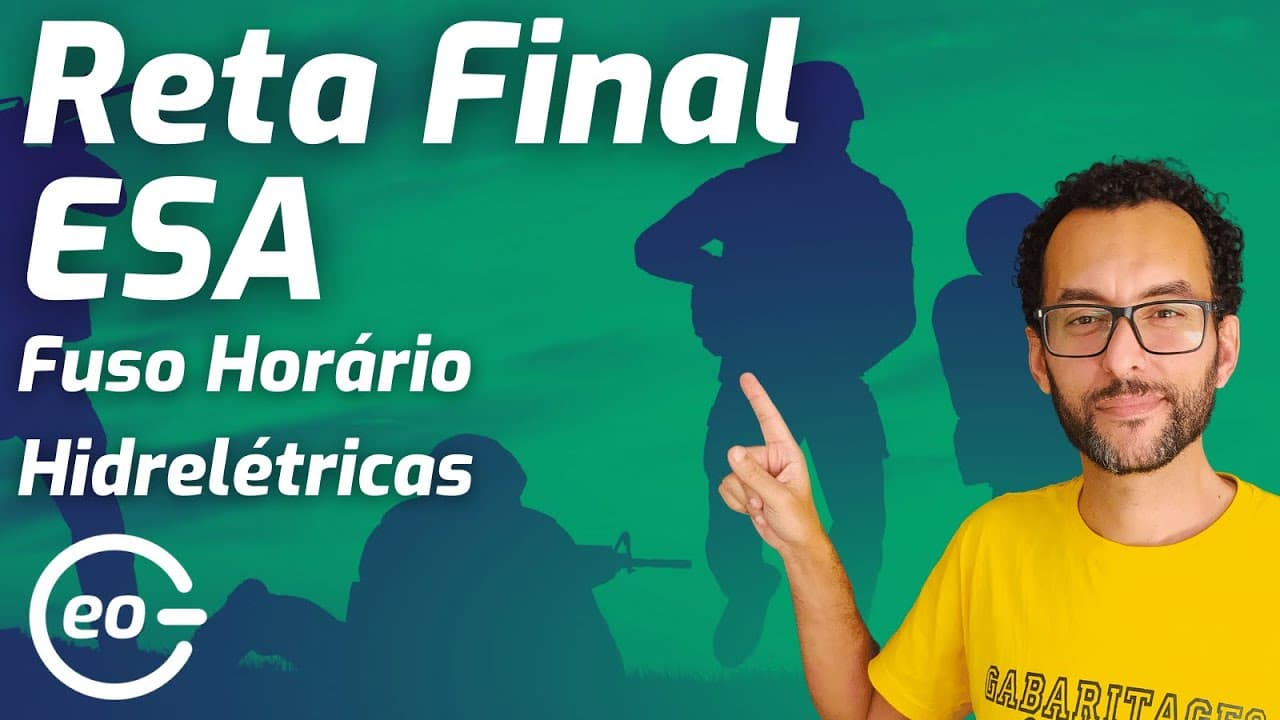Thumbnail: GEOGRAFIA PARA ESA | QUESTÕES | GEOGRAFIA DO BRASIL | FUSO HORÁRIO E HIDRELÉTRICAS|