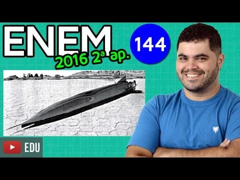 Thumbnail da aula: ENEM 2016 2ª Aplicação Matemática #09 - Grandezas Diretamente Proporcionais
