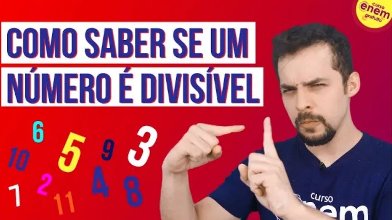 Thumbnail: COMO SABER SE UM NÚMERO É DIVISÍVEL POR OUTRO? | Matemática Enem. Prof Lucas Borguesan