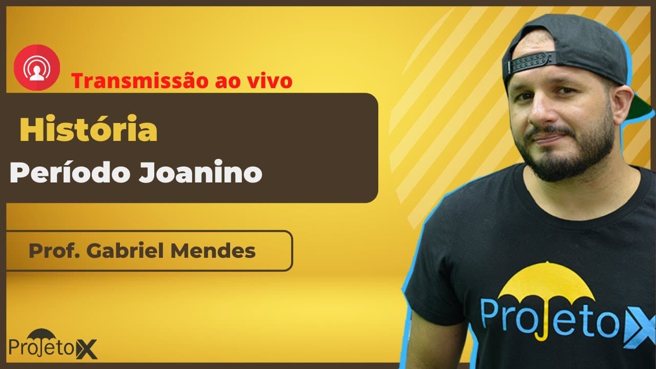 Thumbnail: Ao Vivo | SEMANA UERJ | História - Período Joanino - Prof. Gabriel Mendes