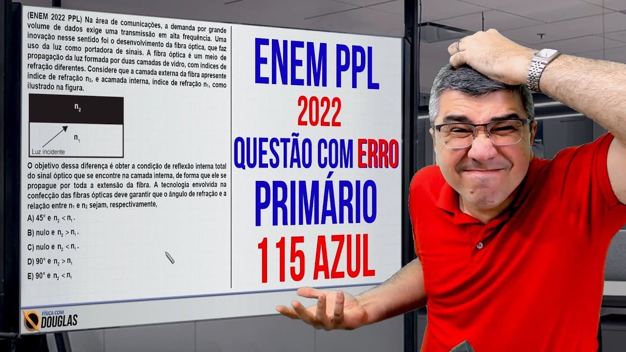 Thumbnail: Treta: Questão ENEM 2023 PPL Tá errada... e vai ter gente que não vai perceber
