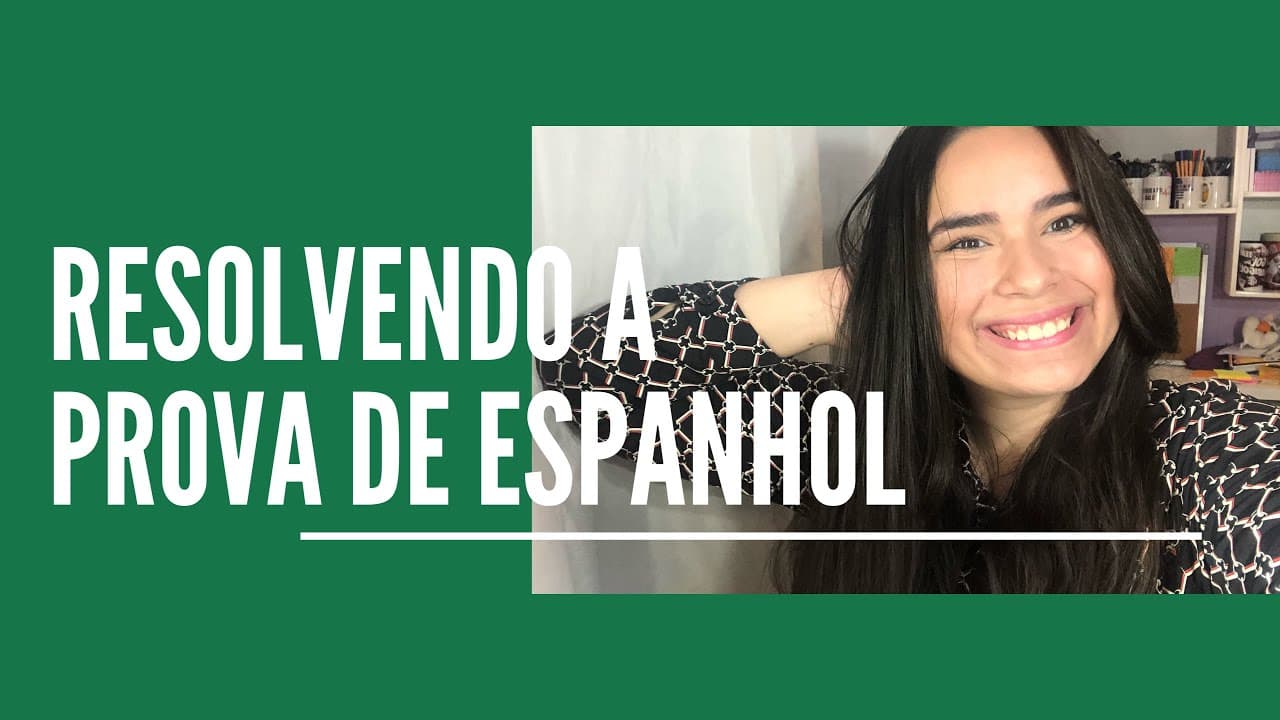 Thumbnail: RESOLVENDO A PROVA DE ESPANHOL DO ENEM