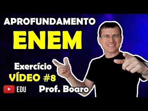 Thumbnail da aula: ENEM - APROFUNDAMENTO - Movimento Unif. Variado - MUV - EXERCÍCIO - Prof  Marcelo Boaro   Vídeo # 8