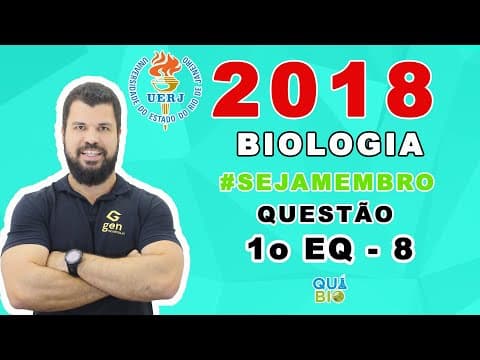 Thumbnail da aula: UERJ 2018 - 1o EQ - Questão 8 - A simetria também é observada na estrutura corporal dos animais