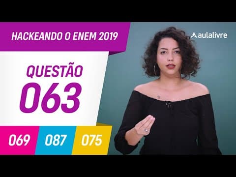 Thumbnail da aula: Enem 2019 | Sociologia: trabalho análogo à escravidão | Questão 63 (branco)