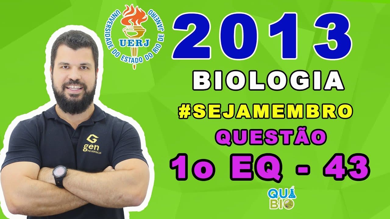 Thumbnail: UERJ 2013 - 1o EQ - Questão 43 - A pílula anticoncepcional contém os hormônios estrogênio e progest