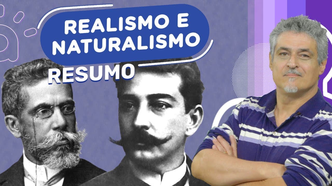 Thumbnail: Realismo e Naturalismo | Resumo | Machado de Assis, Eça de Queiroz e Aluísio Azevedo
