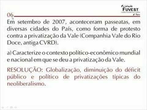 Thumbnail da aula: GEO 04, 05 e 06 Resolução FUVEST 2ª Fase